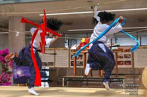 宮崎空港 神楽のイベント「みやざきの神楽」小松里神楽 二人剣 宮崎空港 神楽のイベント「みやざきの神楽」小松里神楽 二人剣