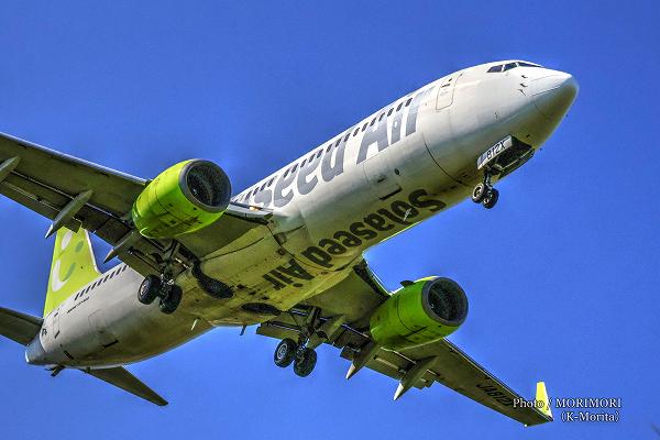ソラシドエア 宮崎空港西側にて ソラシドエア 宮崎空港西側にて