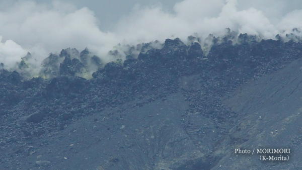 新燃岳の溶岩